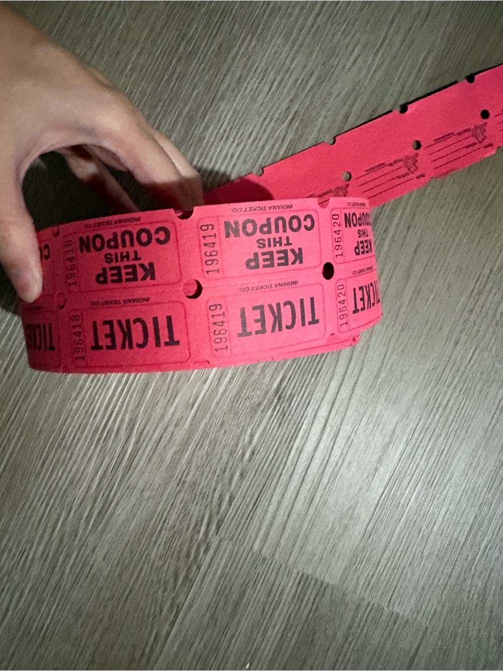 Red Raffle Tickets Roll - Unbranded - Picture 3 of 6